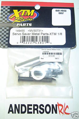 XTM 149455 Servo Saver Metal Parts 1/8 Bellcrank Steer  