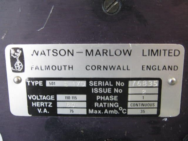 Watson Marlow 501S Peristaltic Pump  