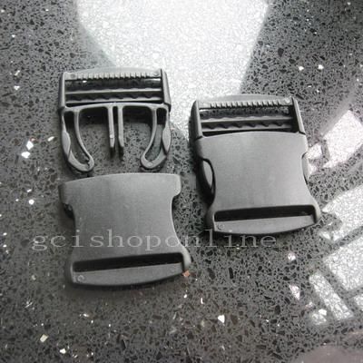 pcs 2 Side Release Plastic Buckles black Straps Webbing B15