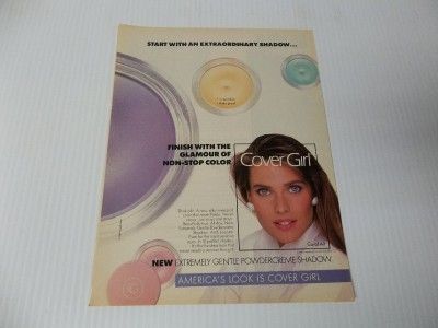 Old 1pg Covergirl ad Carol Alt ad clipping #M2  