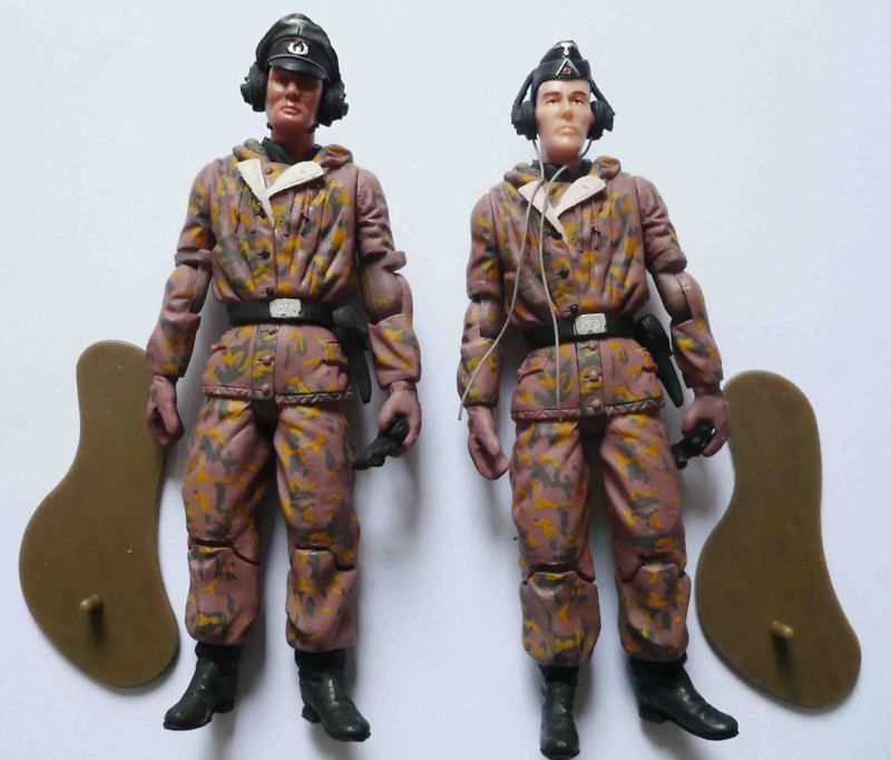 Germany WWII commander soldier action figure RARE #D4  