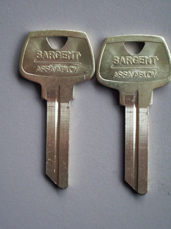 Pair Of Sargent LA Key Blanks  6 pin  