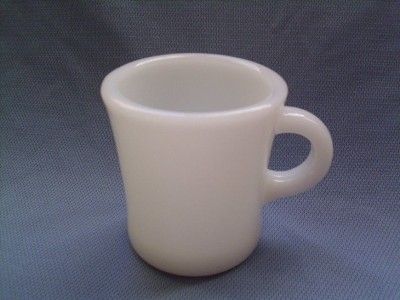 Rare Fire King Restaurant Ware C Handle Mug Cup Coffee SHINY White 