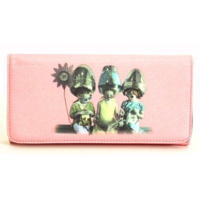 Designer Inspired Pink Wallet for Purse Bucket Handbag  