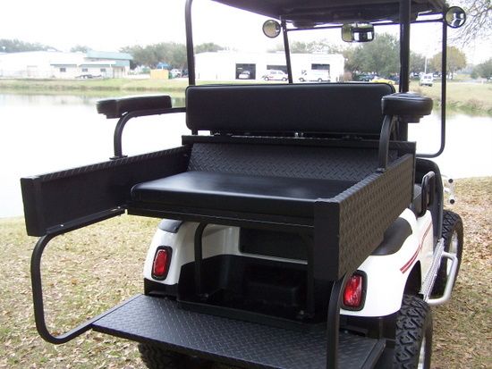 Club Car DS Golf Cart Rear Seat / Cargo Box Combo  