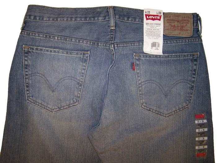 Levis 569 Mens Loose Straight Jeans LW 4903 NWT *  