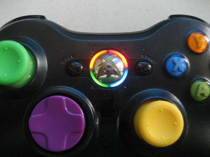 Xbox 360 Rapid fire Controller 4 LEDs for MW2 BLACK OPS  