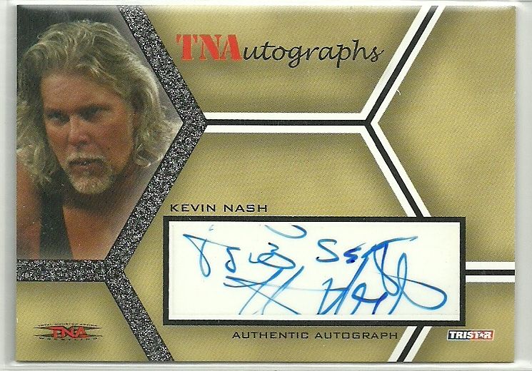 TNA Impact Auto Autograph Kevin Nash Big Sexy Inscription  