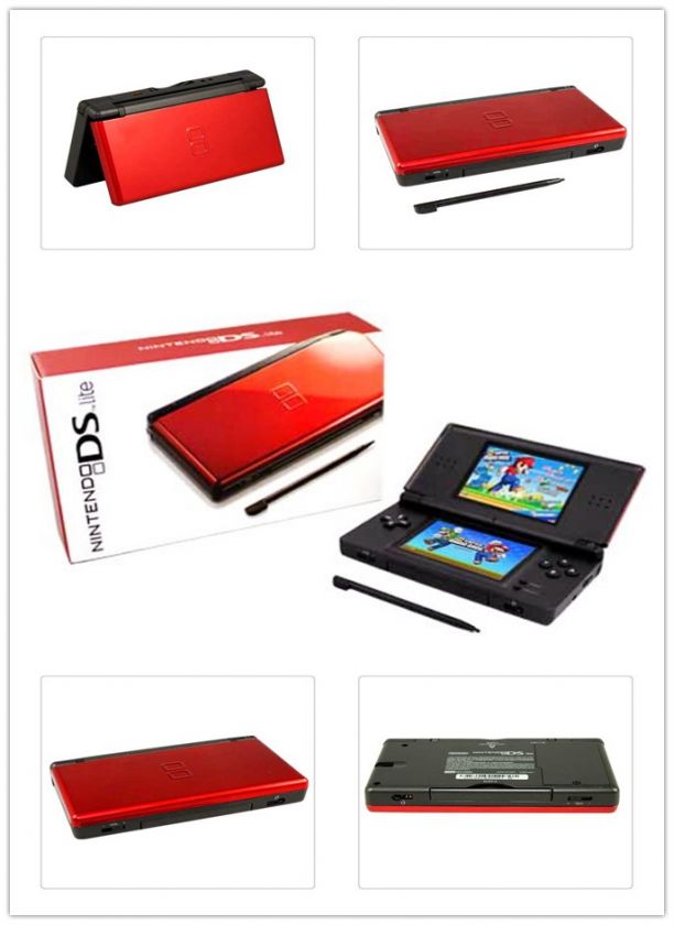 Red & Black Nintendo ndsl DS Lite video game console  